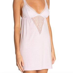 NWT Eberjey Abstract Chemise Kinga Lavender Fog Size Small